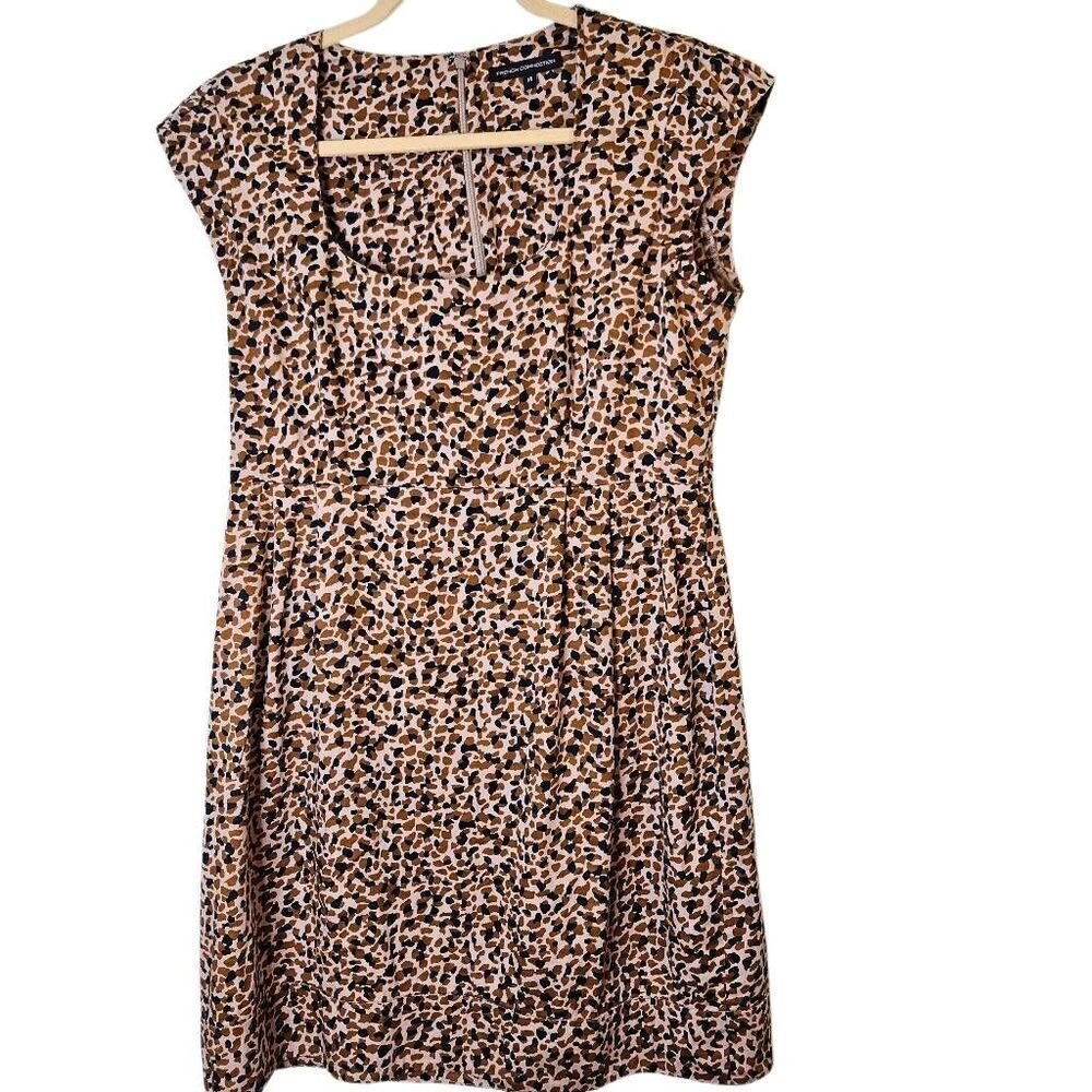 French Connection macchiato leopard print dress. Size 10.